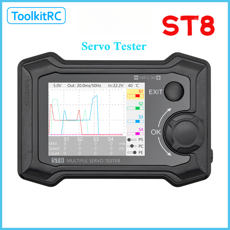 Pwm Charge Controller - ToolkitRC ST8 8-Channel Servo Tester PWM,