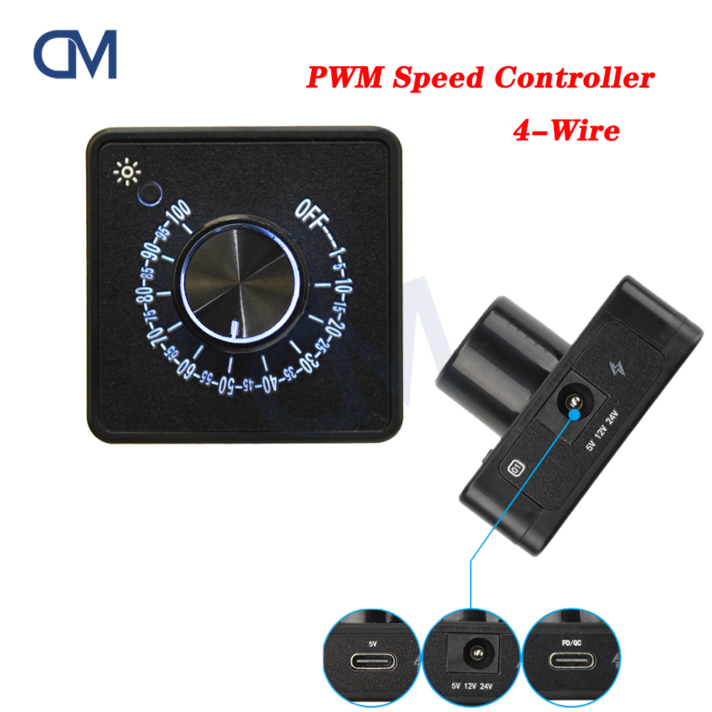 Pwm Charge Controller - 4Pin PWM Fan Governor Speed Controller