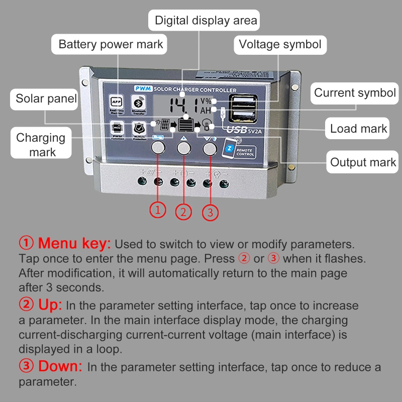 12V/24V 10A/20A/30A/40A/50A Hi - Pwm Charge Controller incelemesi ve fiyatı