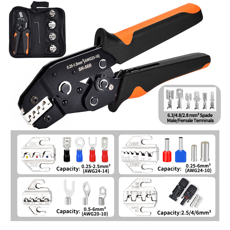 SN-58B Crimping Pliers Kit Qui - Renewable Energy Kit incelemesi ve fiyatı