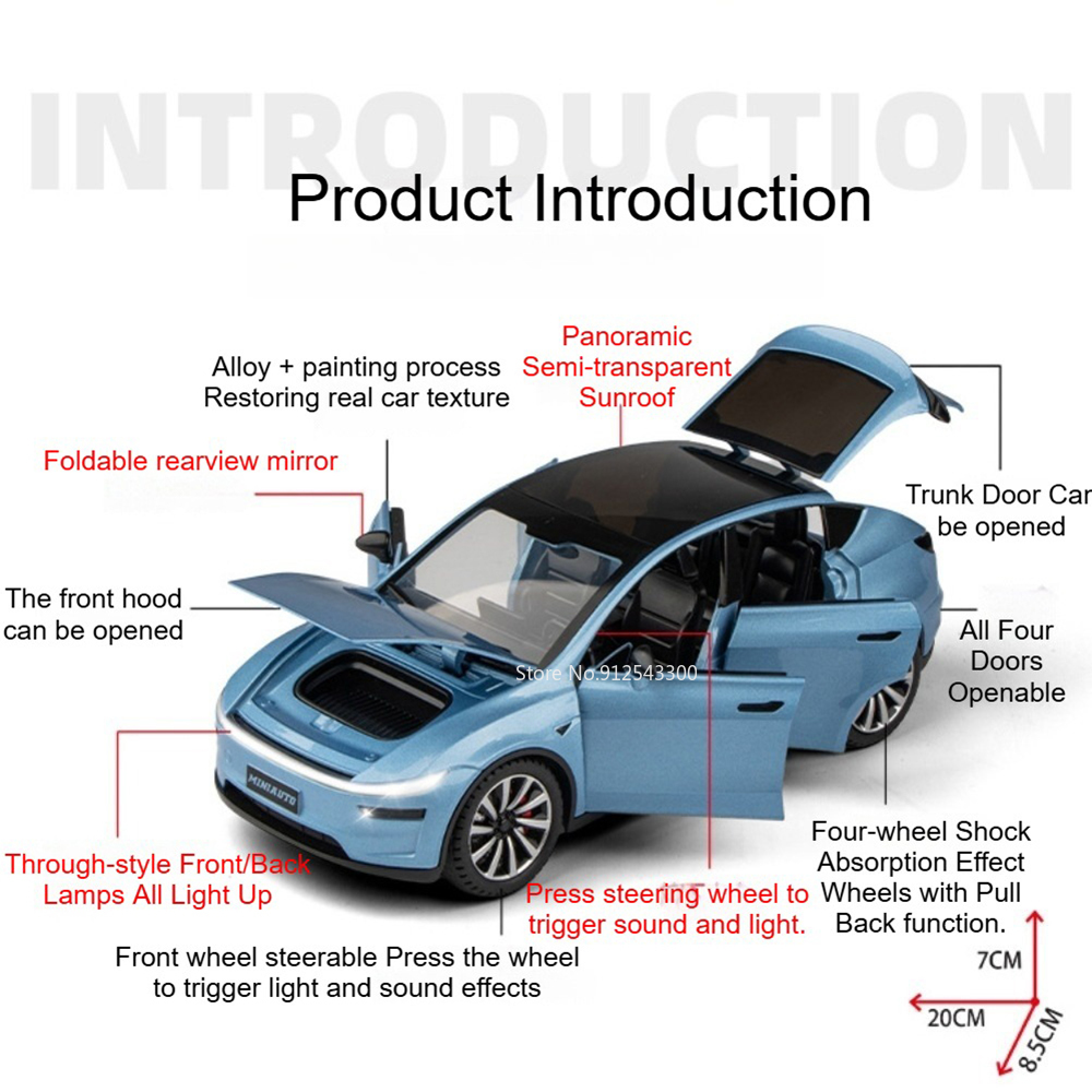 1:24 Scale Model Y Car Models  - Renewable Energy Kids incelemesi ve fiyatı