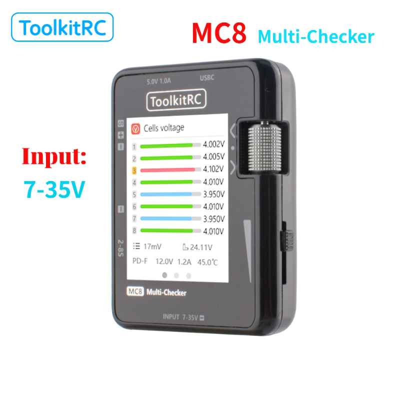 ToolkitRC MC8 Mini Cell 32-Bit - Pwm Charge Controller incelemesi ve fiyatı