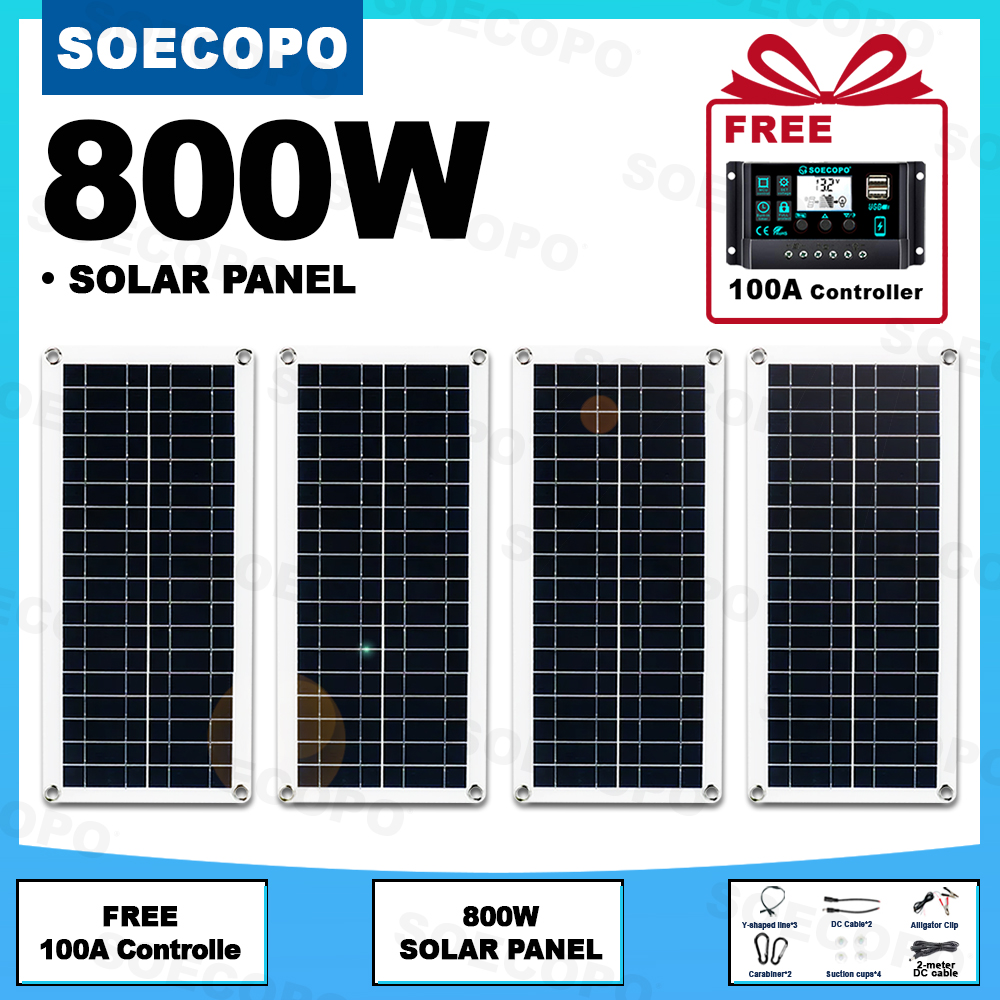 SOECOPO 800W Solar Panel Kit 4 - Renewable Energy Kit incelemesi ve fiyatı