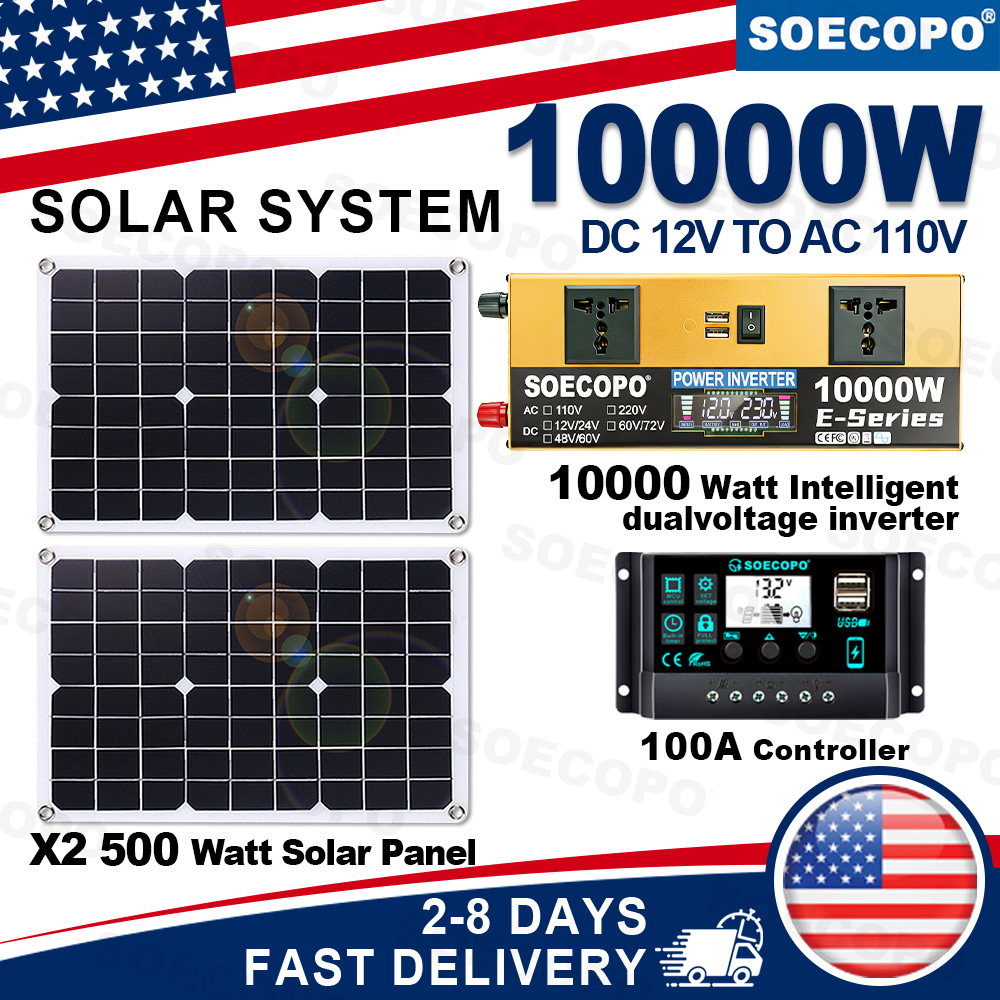 (US Stock) 10000W Peak Solar G - Renewable Energy Kit incelemesi ve fiyatı