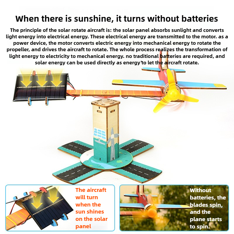 DIY Spinning Airplane Kit Sola - Renewable Energy Project incelemesi ve fiyatı
