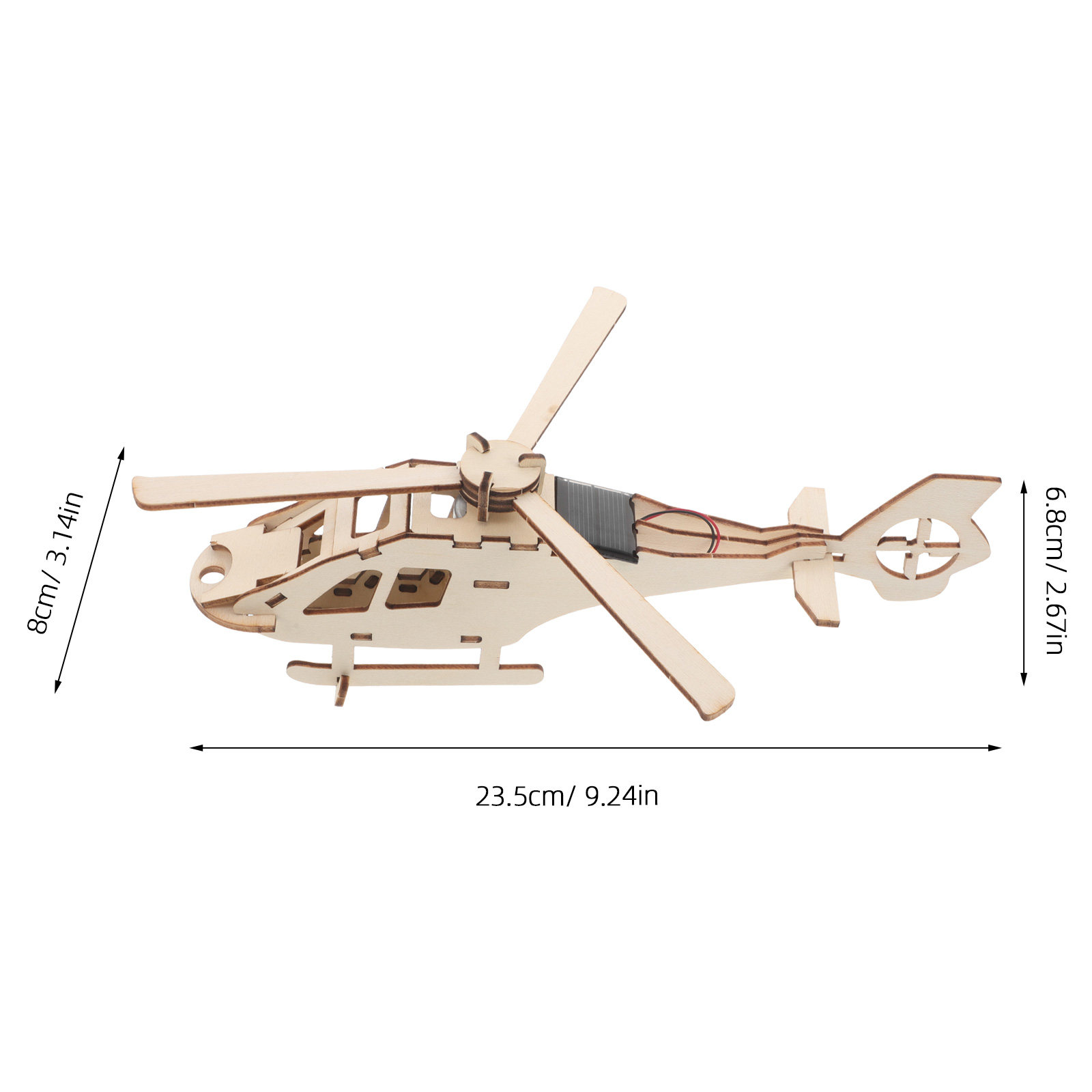 1Set Solar Powered Wooden Heli - Renewable Energy Kids incelemesi ve fiyatı