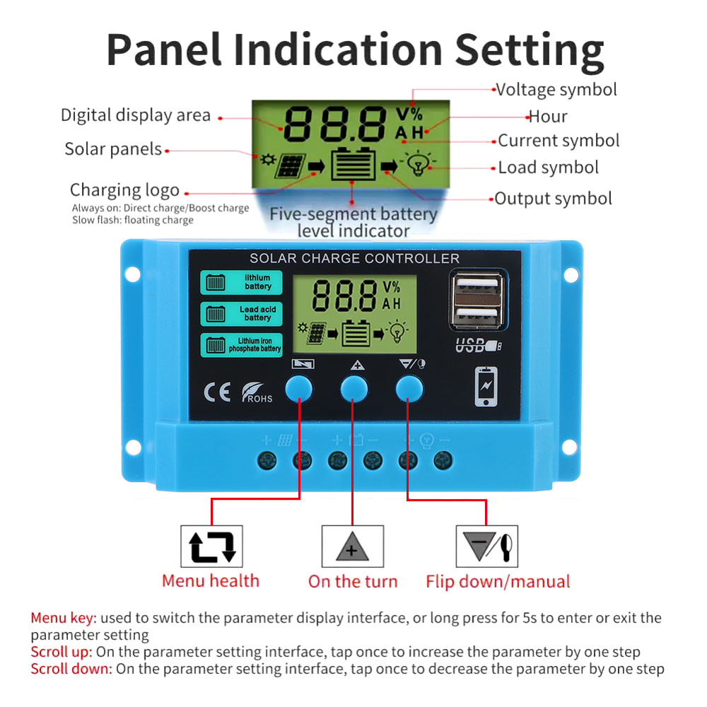 Solar Controller 30A Solar Cha - Pwm Charge Controller incelemesi ve fiyatı