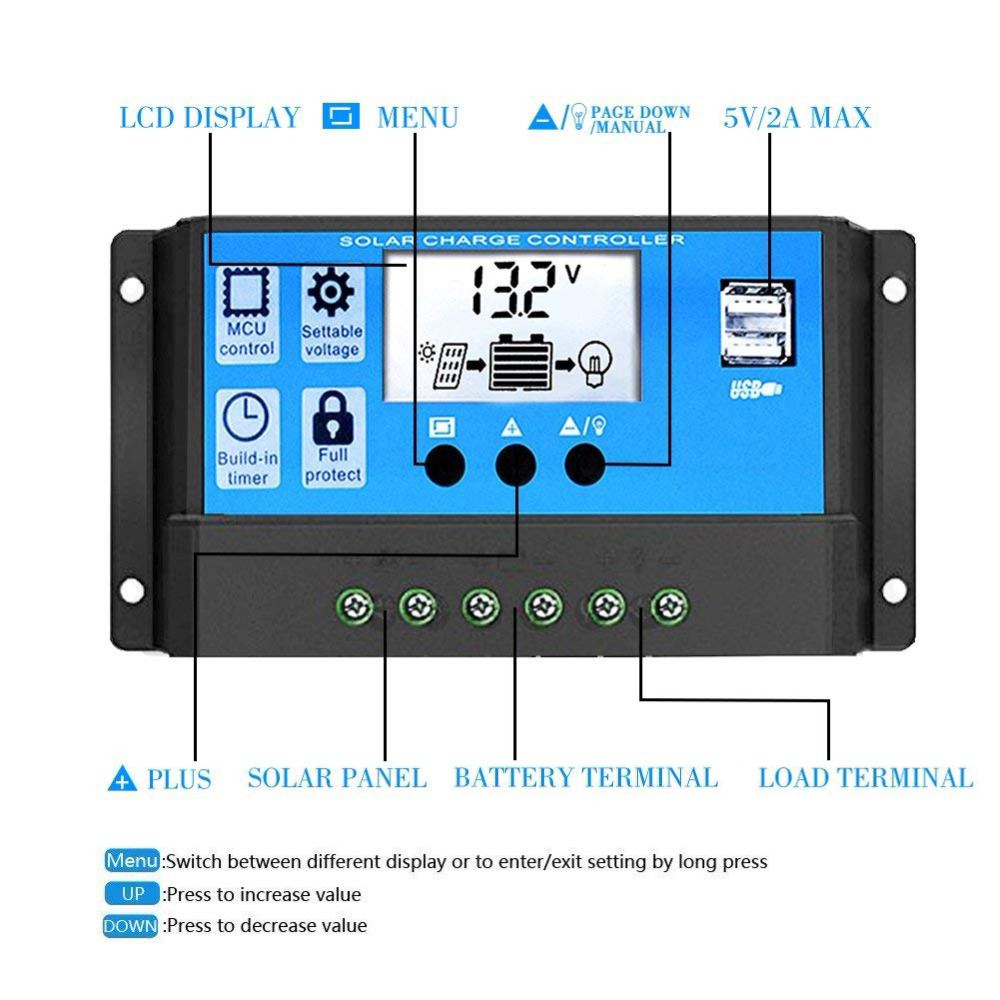 Solar Panel Charge Controller  - Pwm Charge Controller incelemesi ve fiyatı