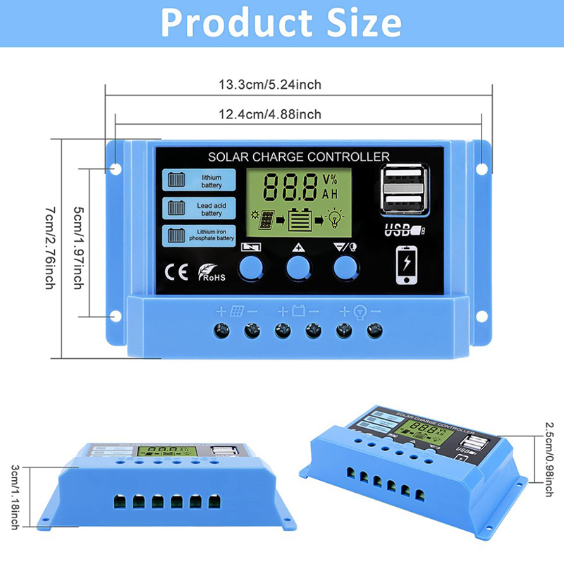 12V/24V 30A 20A 10A Solar Regu - Pwm Charge Controller incelemesi ve fiyatı