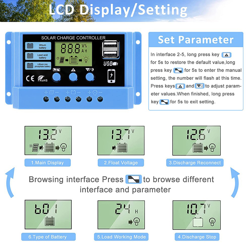 12V/24V 30A 20A 10A Solar Regu - Pwm Charge Controller incelemesi ve fiyatı