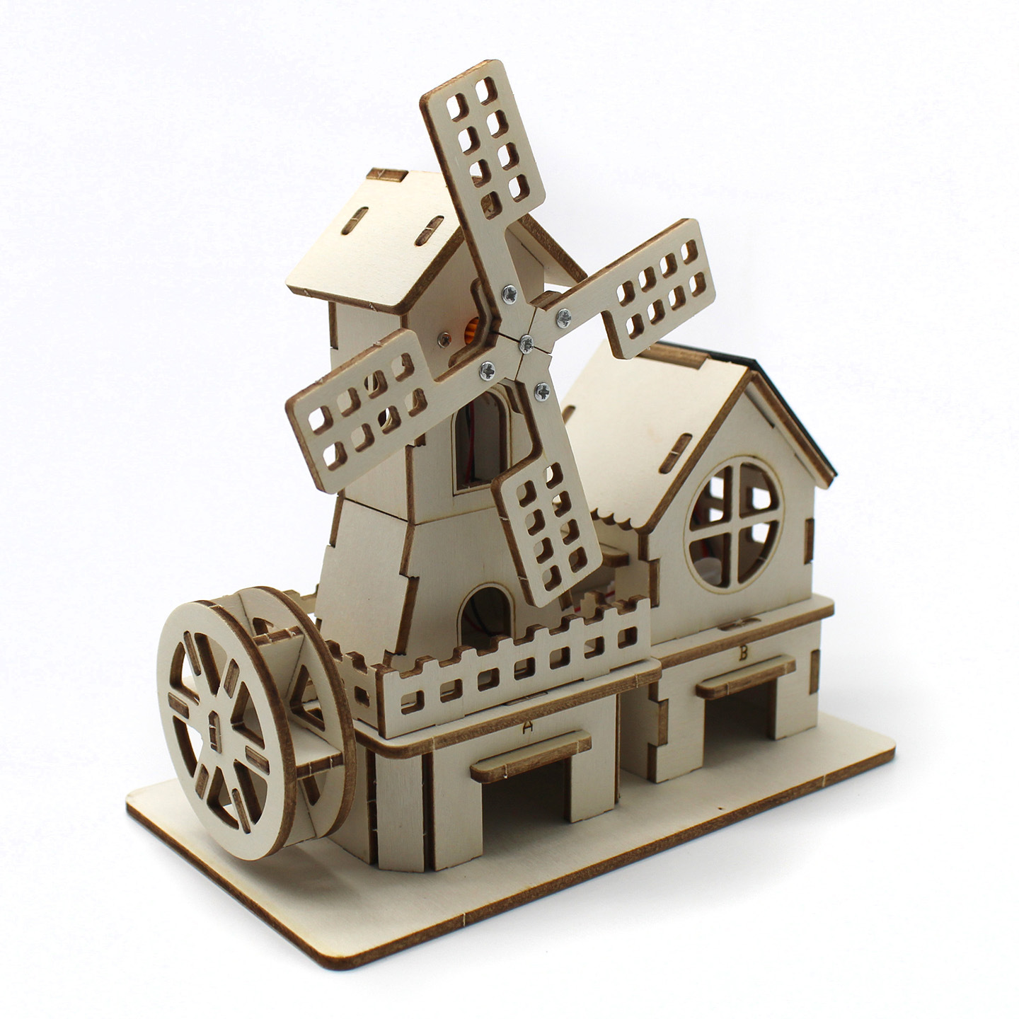 Solar Windmill Waterwheel Mill - Renewable Energy Project incelemesi ve fiyatı